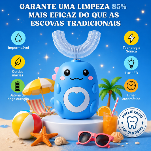 DinoEscova - Escova de dentes elétrica para crianças