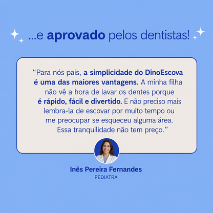 DinoEscova - Escova de dentes elétrica para crianças