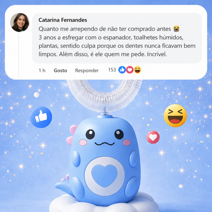 DinoEscova - Escova de dentes elétrica para crianças